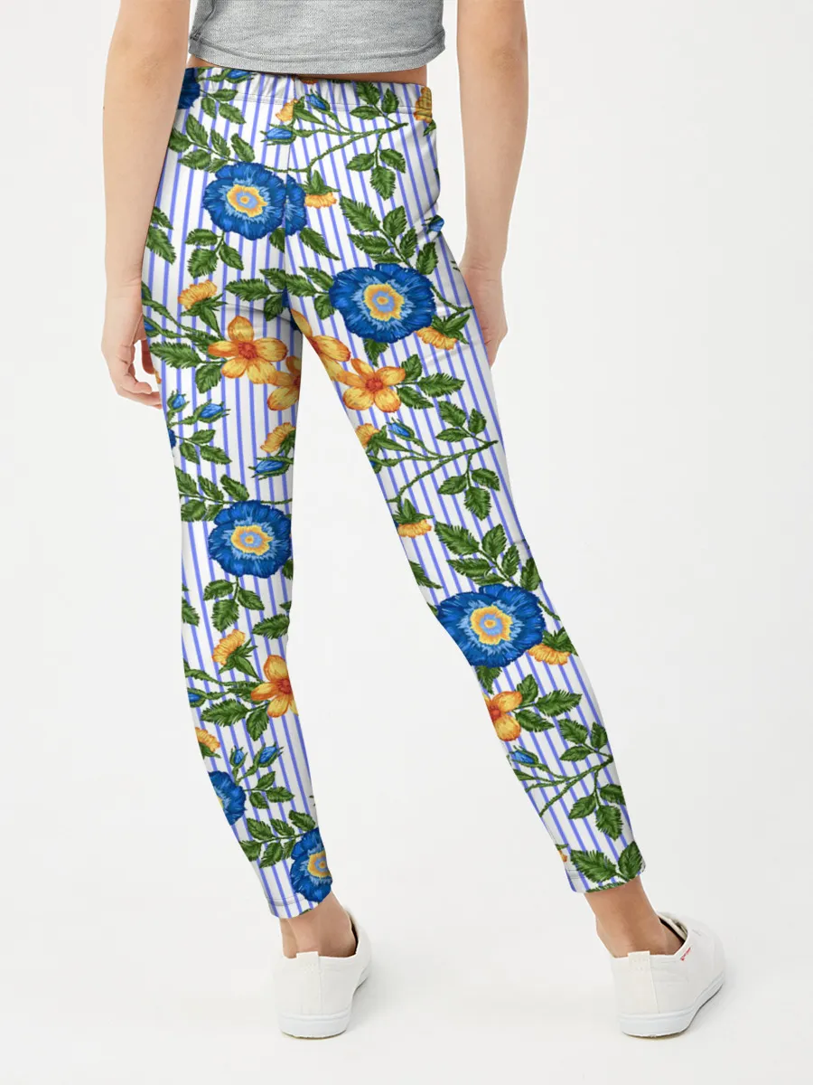 Леггинсы для девочки / Цветочки