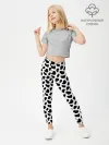 Леггинсы для девочки / Текстура далматина