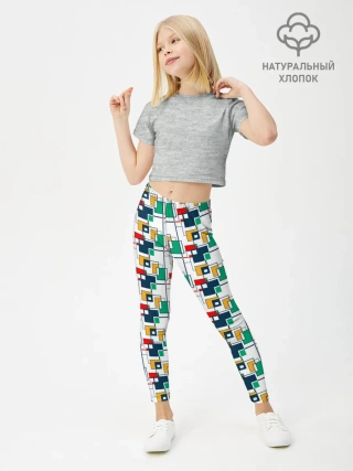Леггинсы для девочки / Геометрия
