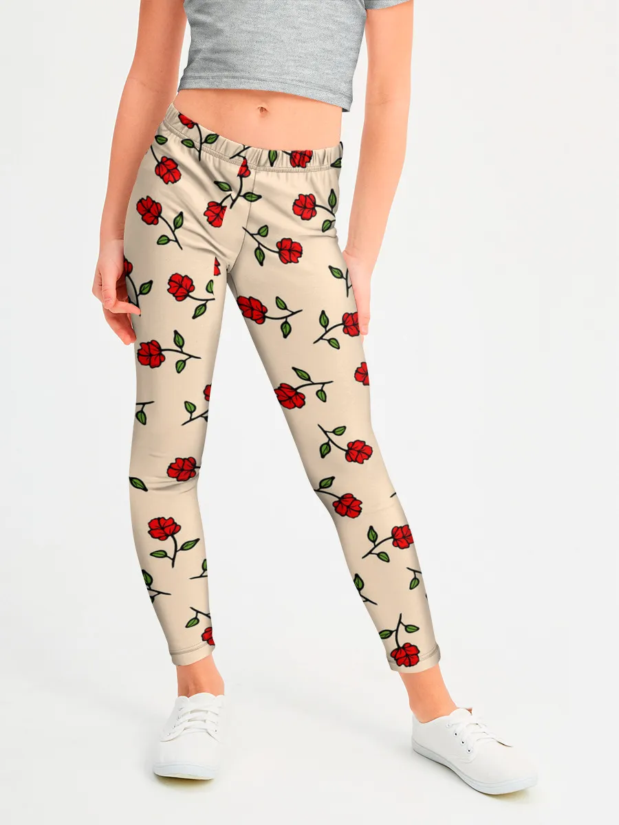 Леггинсы для девочки / Прованс из роз