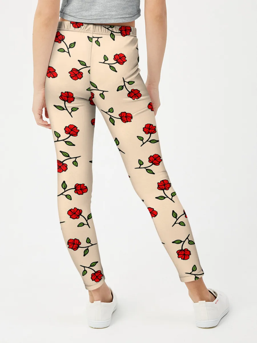 Леггинсы для девочки / Прованс из роз