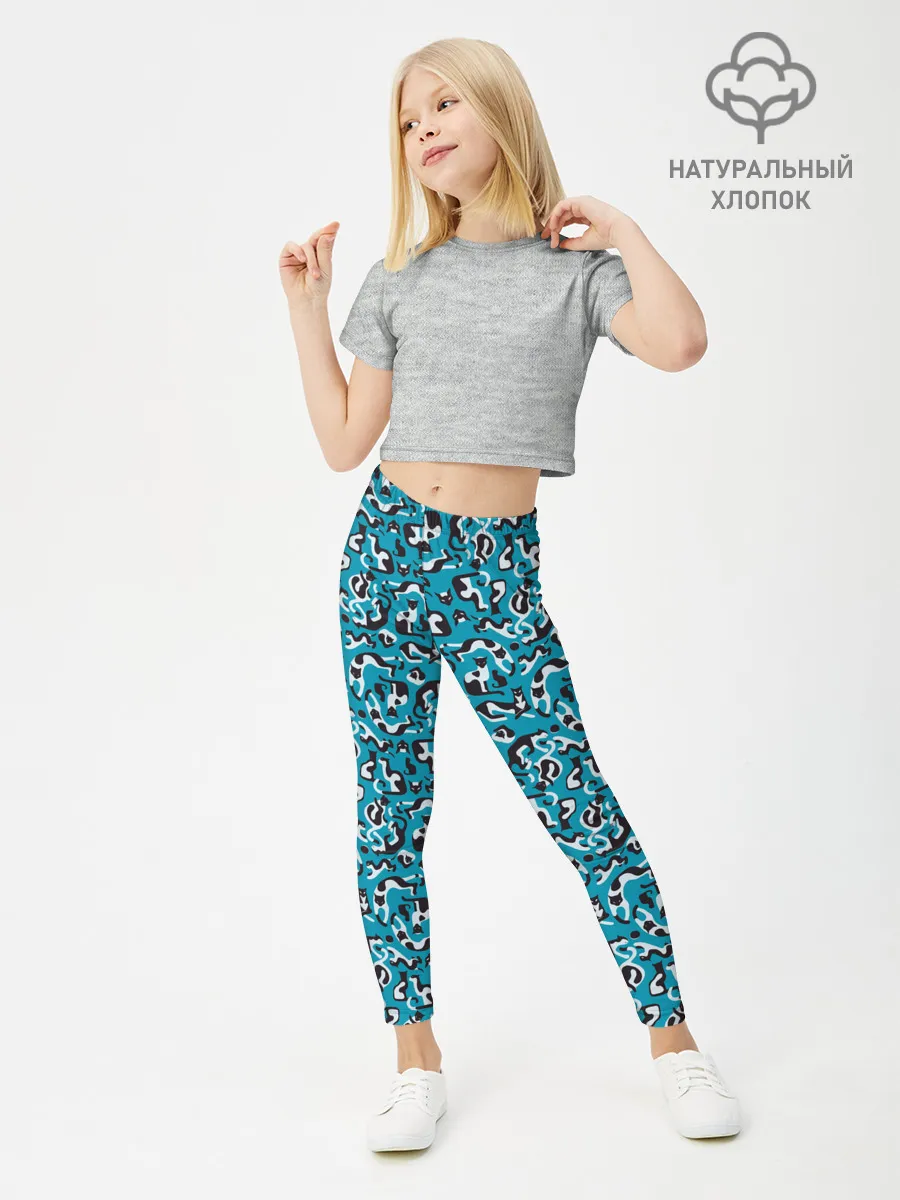 Леггинсы для девочки / Котики