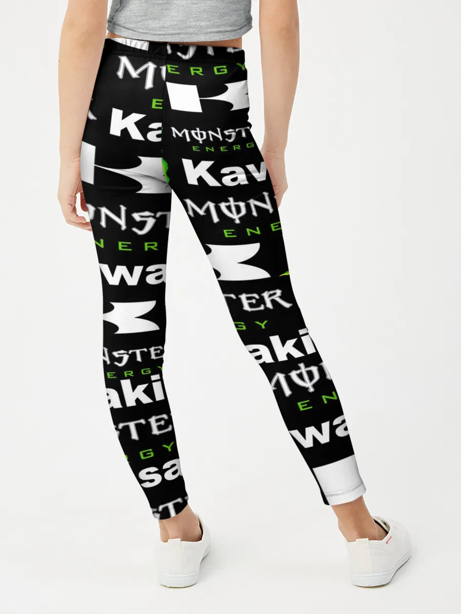 Леггинсы для девочки / KAWASAKI X MONSTER ENERGY