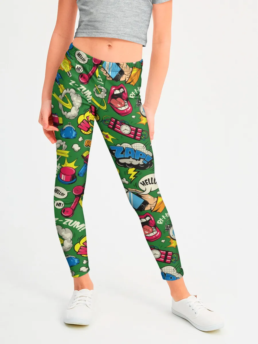 Леггинсы для девочки / Поп-арт