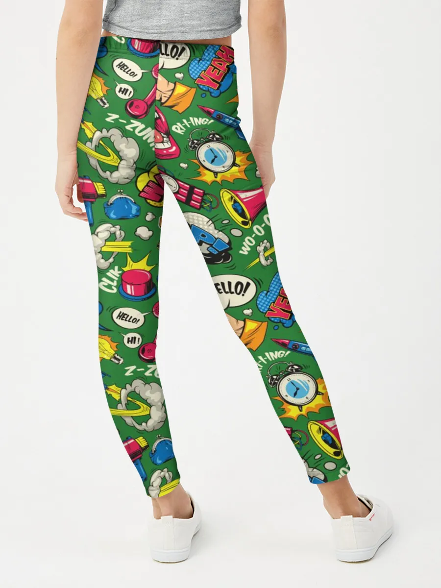 Леггинсы для девочки / Поп-арт