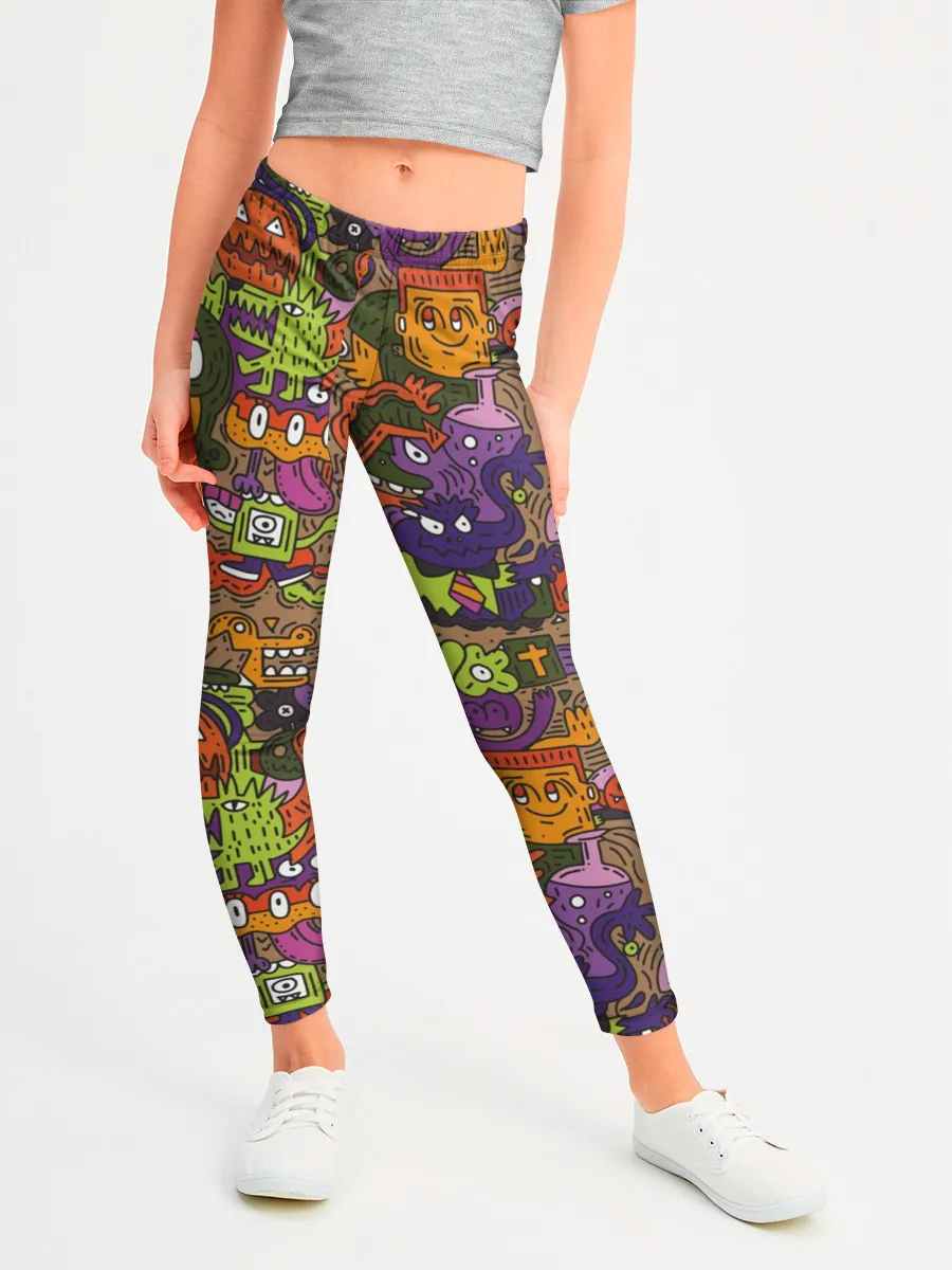 Леггинсы для девочки / Монсты