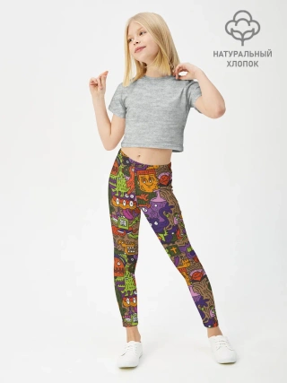 Леггинсы для девочки / Монсты