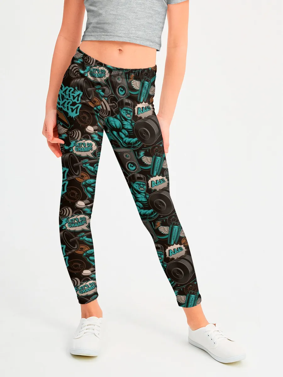 Леггинсы для девочки / Чувак на спорте