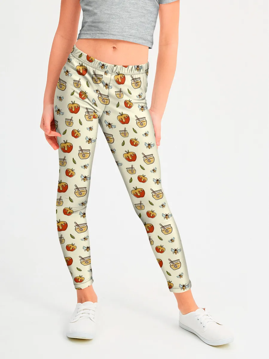 Леггинсы для девочки / Яблоки и мёд