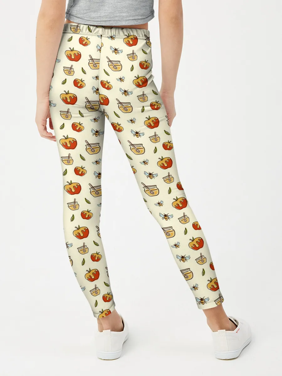 Леггинсы для девочки / Яблоки и мёд
