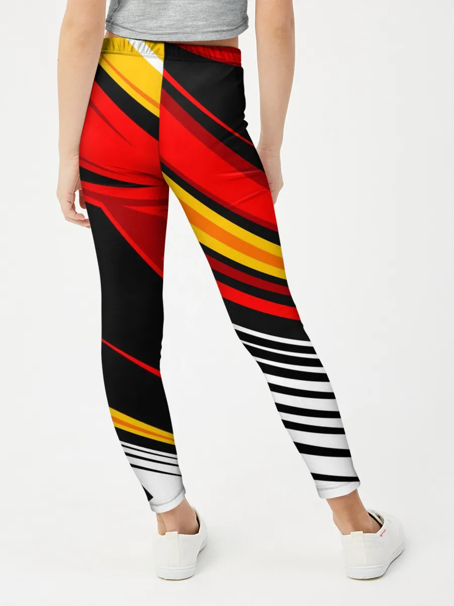 Леггинсы для девочки / КРАСНО-ЖЕЛТЫЙ СПОРТ | SPORT