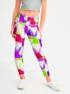 Леггинсы для девочки / Абстрактный яркий узор