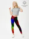 Леггинсы для девочки / Яркий геометрический узор