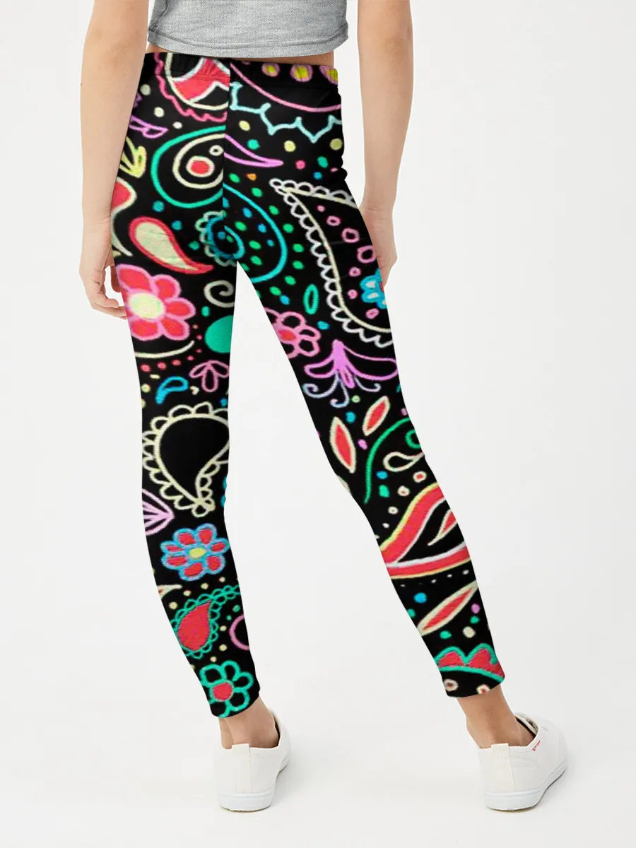 Леггинсы для девочки / Славянские узоры в новом цвете