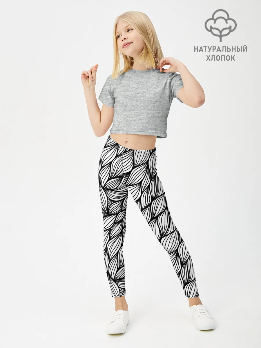 Леггинсы для девочки / Лепестки