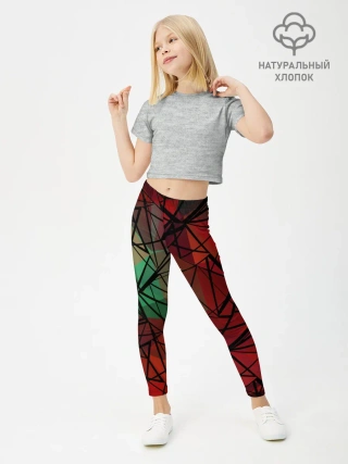 Леггинсы для девочки / Абстрактный геометрический