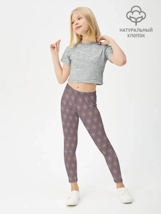 Леггинсы для девочки / Тонкие ромбы