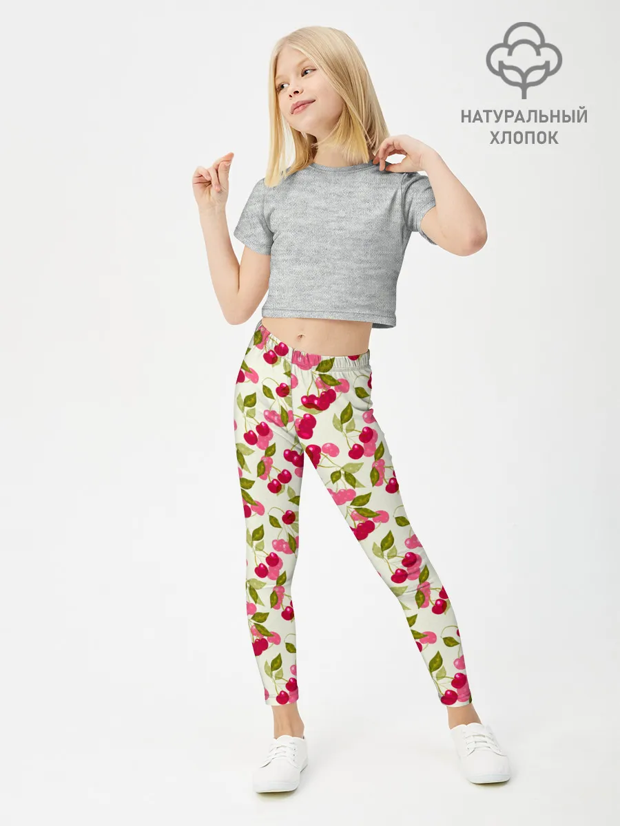 Леггинсы для девочки / Спелая вишня