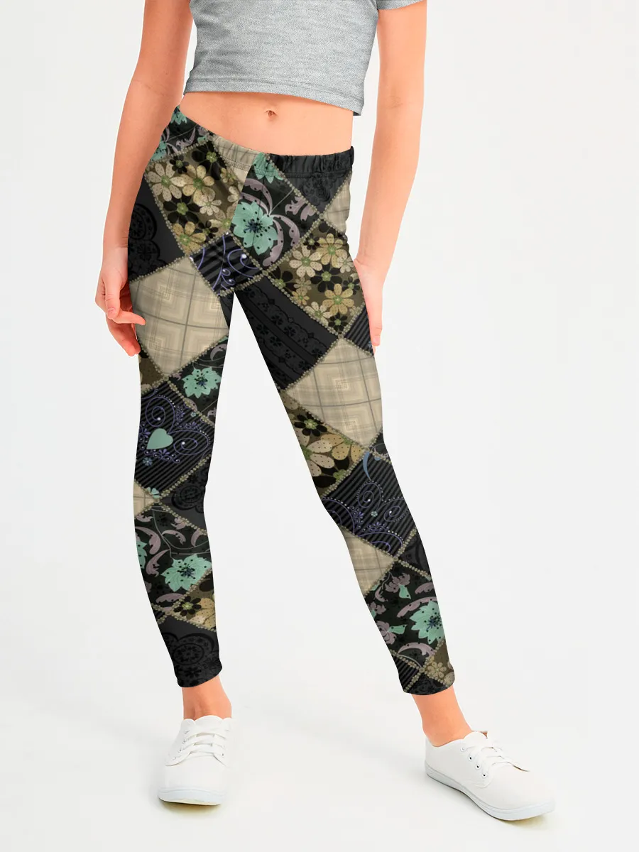 Леггинсы для девочки / Лоскутное шитье