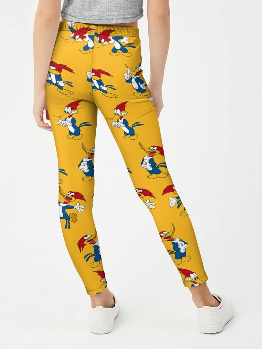 Леггинсы для девочки / Такой разный Дятел Вуди