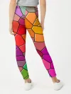 Леггинсы для девочки / Мозаика цветная