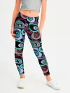 Леггинсы для девочки / Абстрактный узор ретро