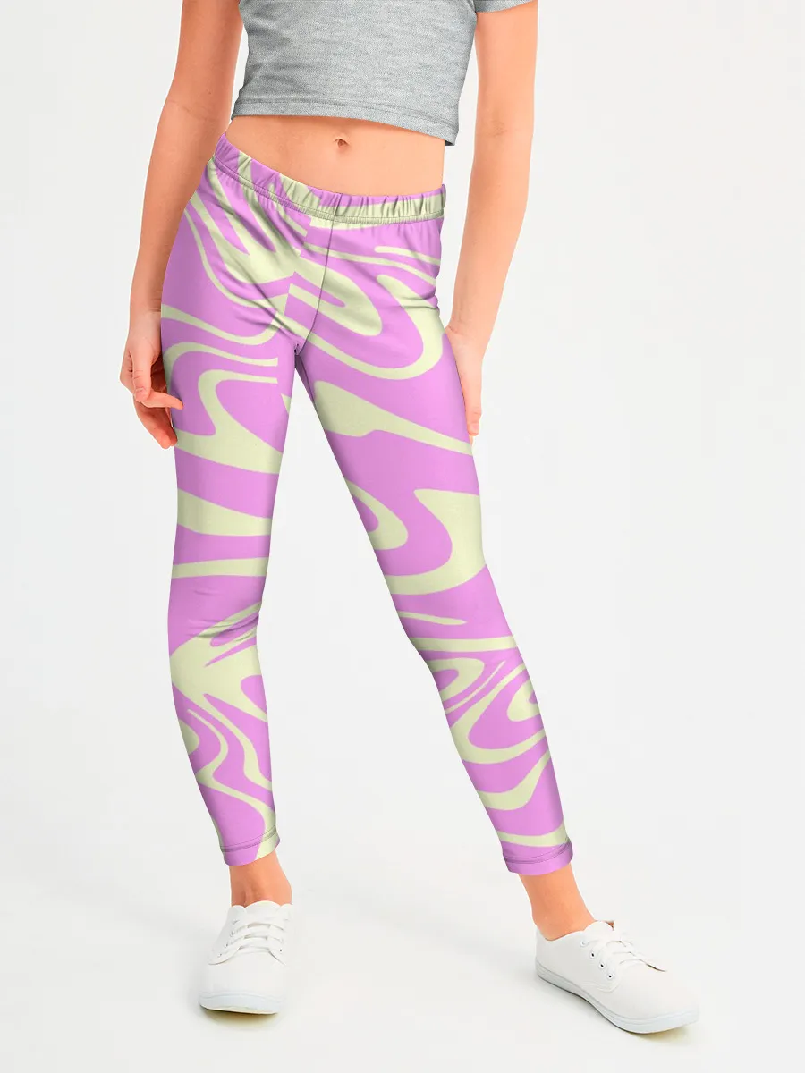 Леггинсы для девочки / Лолипоп абстракция