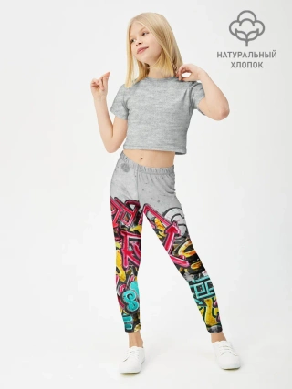 Леггинсы для девочки / Graffiti on the wall