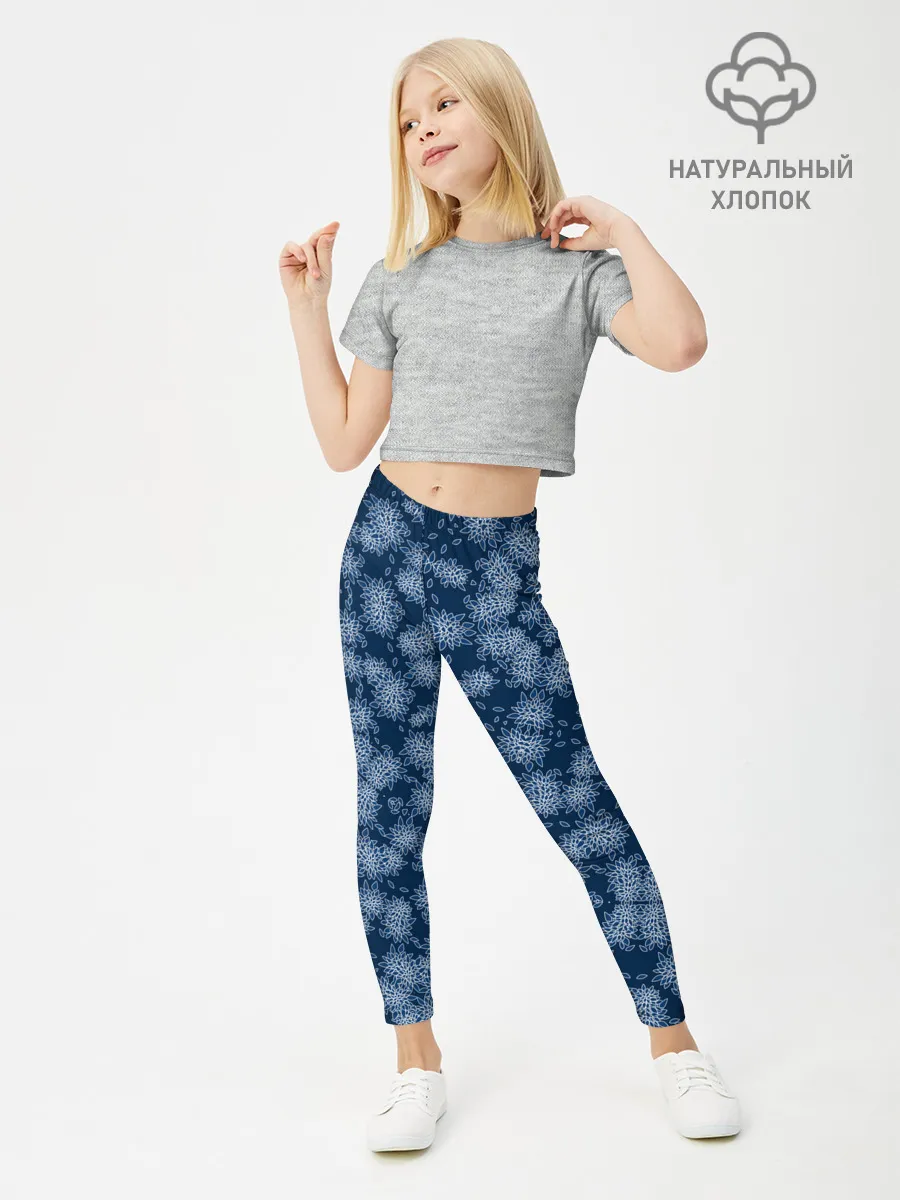 Леггинсы для девочки / Модный абстрактный узор