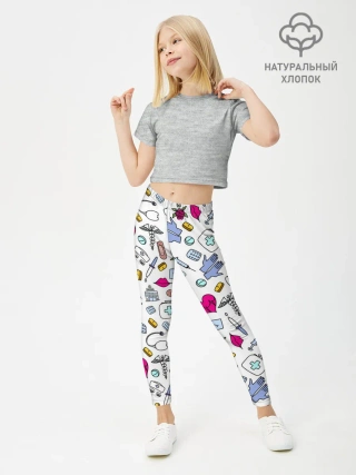 Леггинсы для девочки / Медицинский паттерн