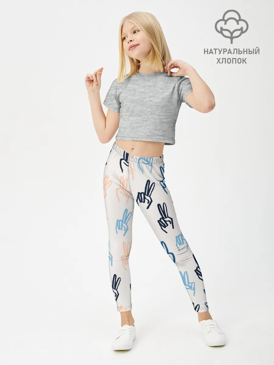 Леггинсы для девочки / Знаки победы