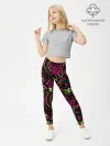 Леггинсы для девочки / Модный абстрактный узор