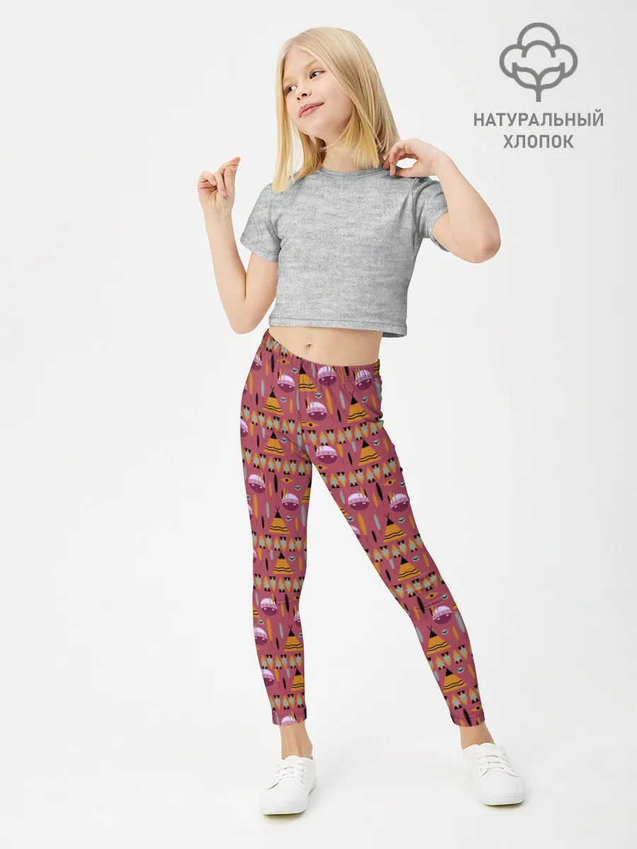 Леггинсы для девочки / Детский узор