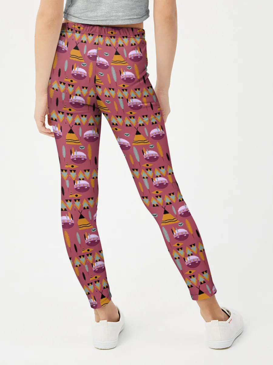 Леггинсы для девочки / Детский узор