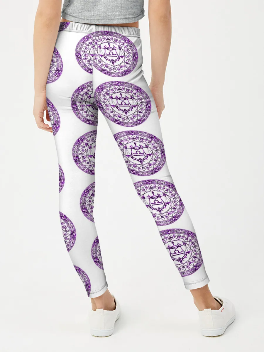 Леггинсы для девочки / Пентаграмма Весы