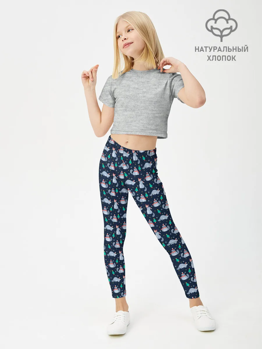 Леггинсы для девочки / НОВОГОДНИЙ ЕНОТ | COON