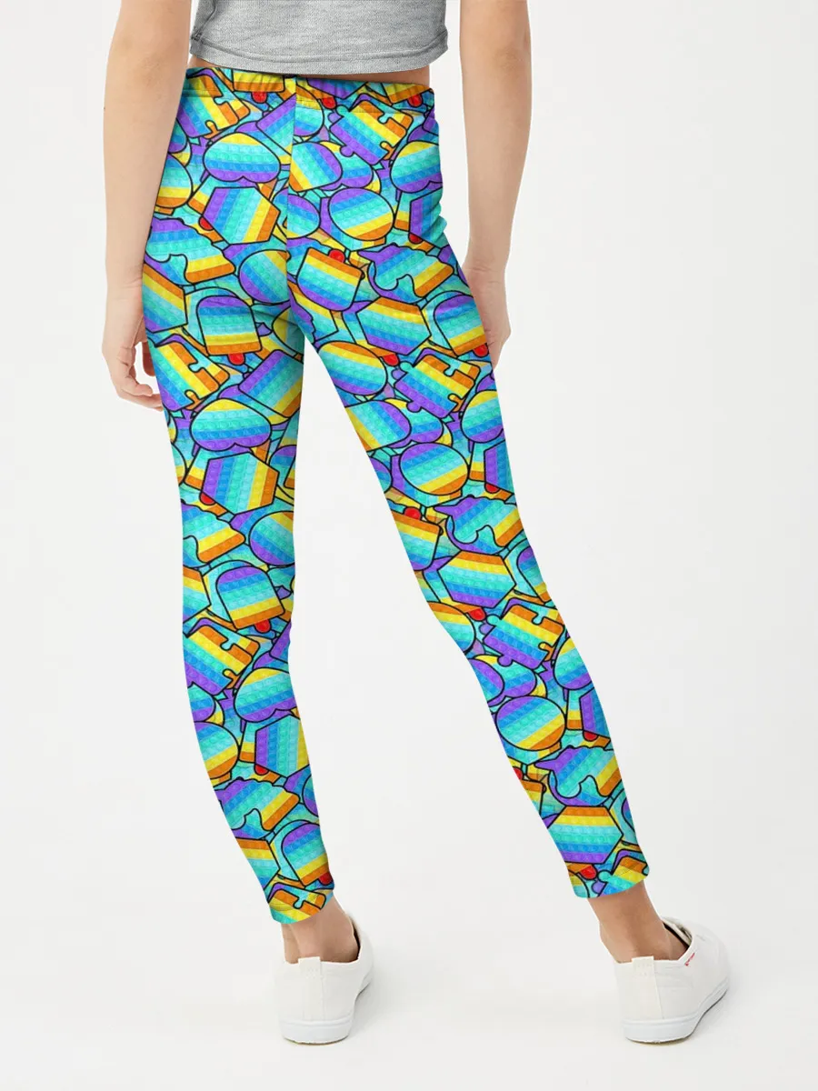 Леггинсы для девочки / POP IT MIX | ПОП ИТ