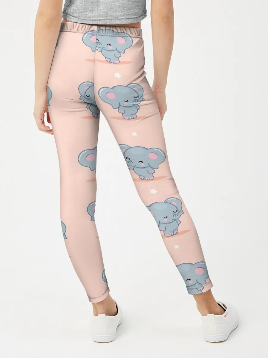 Леггинсы для девочки / Слоники