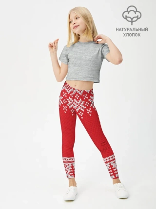 Леггинсы для девочки / Зимний лес