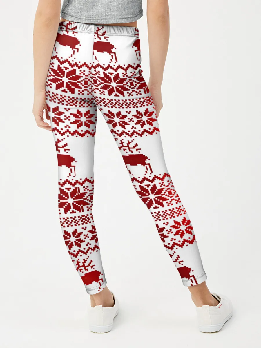 Леггинсы для девочки / Зимний лес