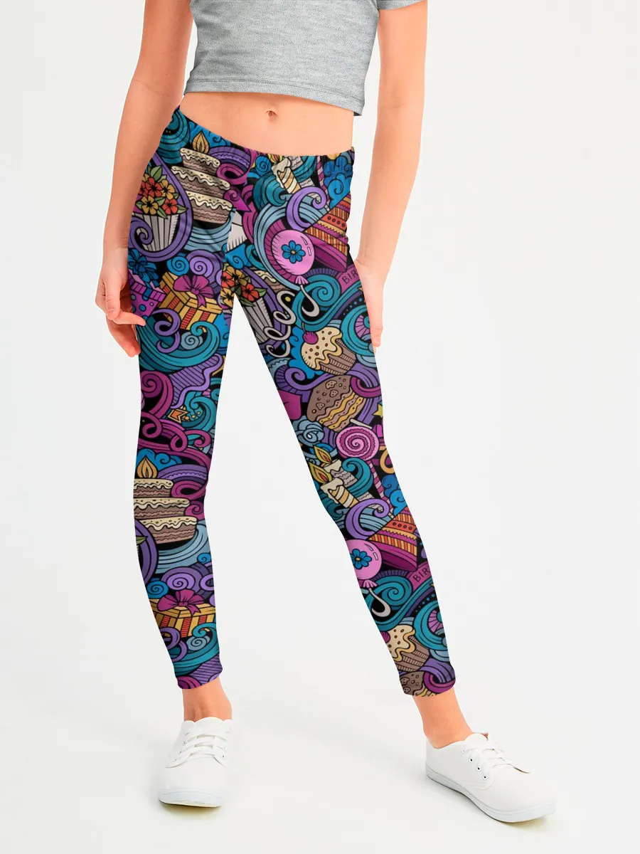 Леггинсы для девочки / День Рождения