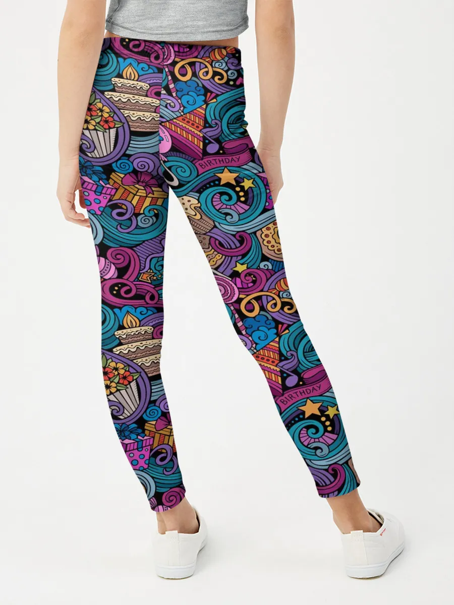 Леггинсы для девочки / День Рождения