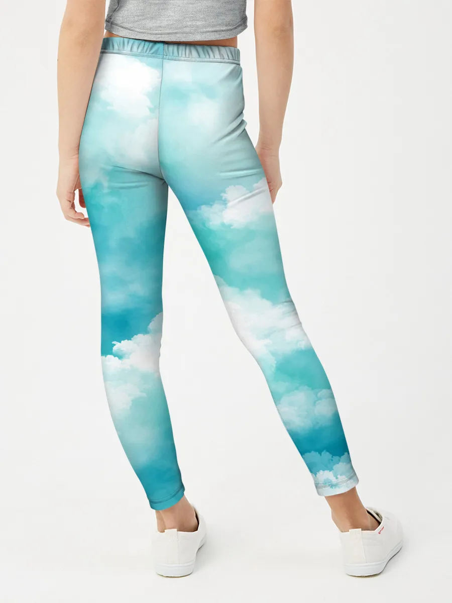 Леггинсы для девочки / Голубое Небо | Blue Sky
