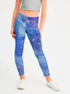Леггинсы для девочки / Акварельные разводы и брызги красок