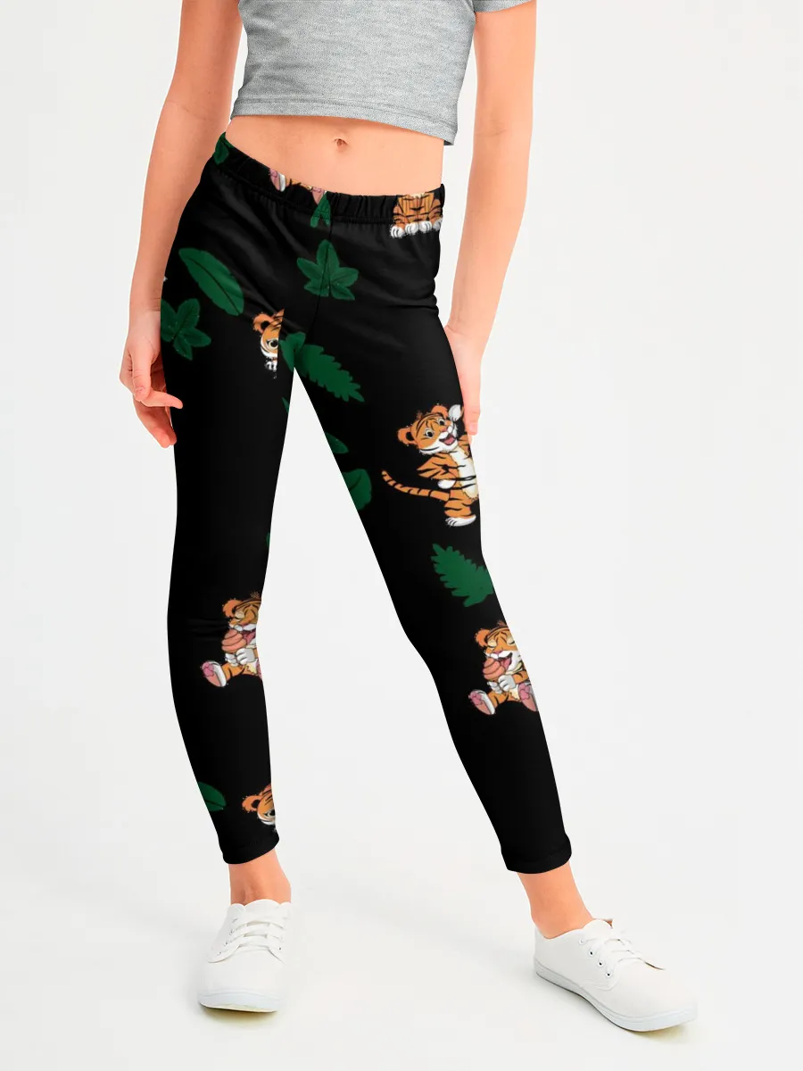 Леггинсы для девочки / Милый тигр