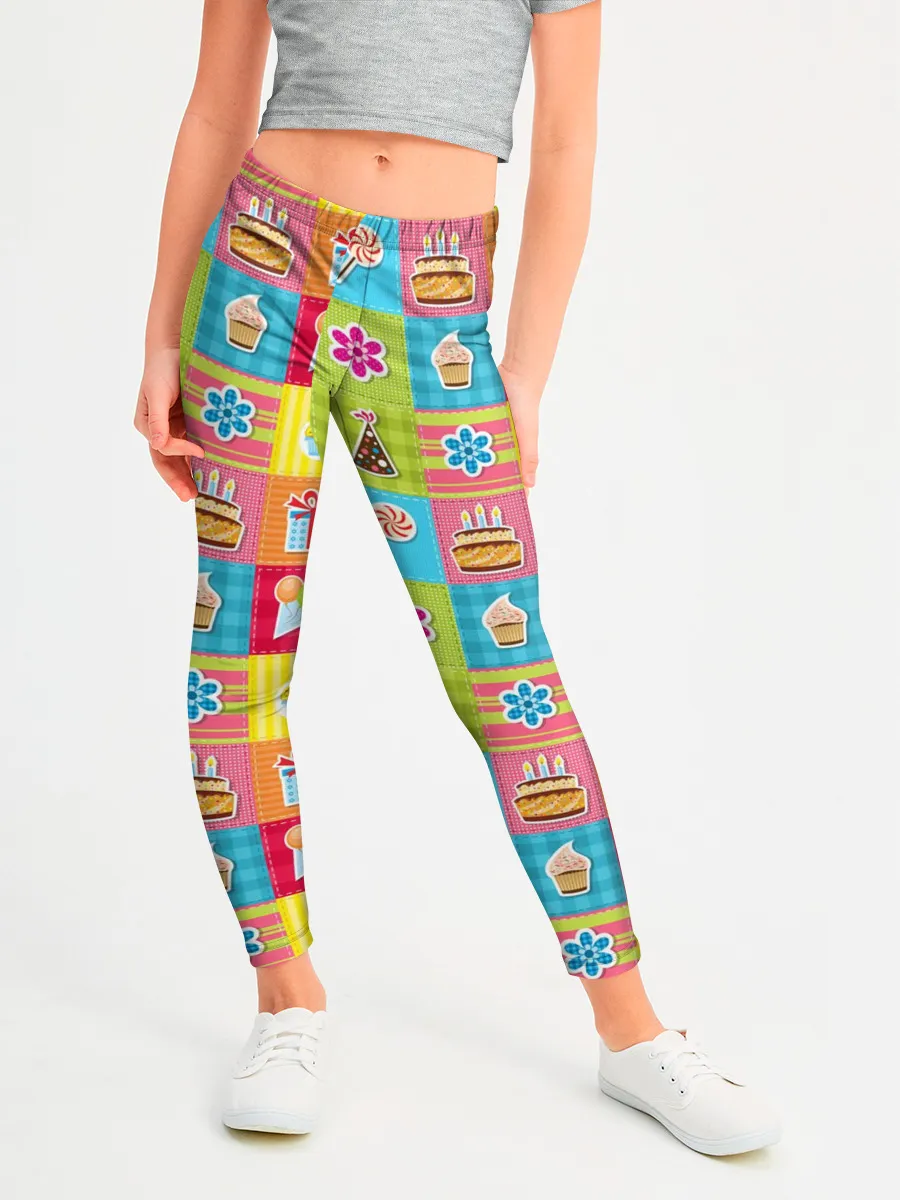 Леггинсы для девочки / День Рождения