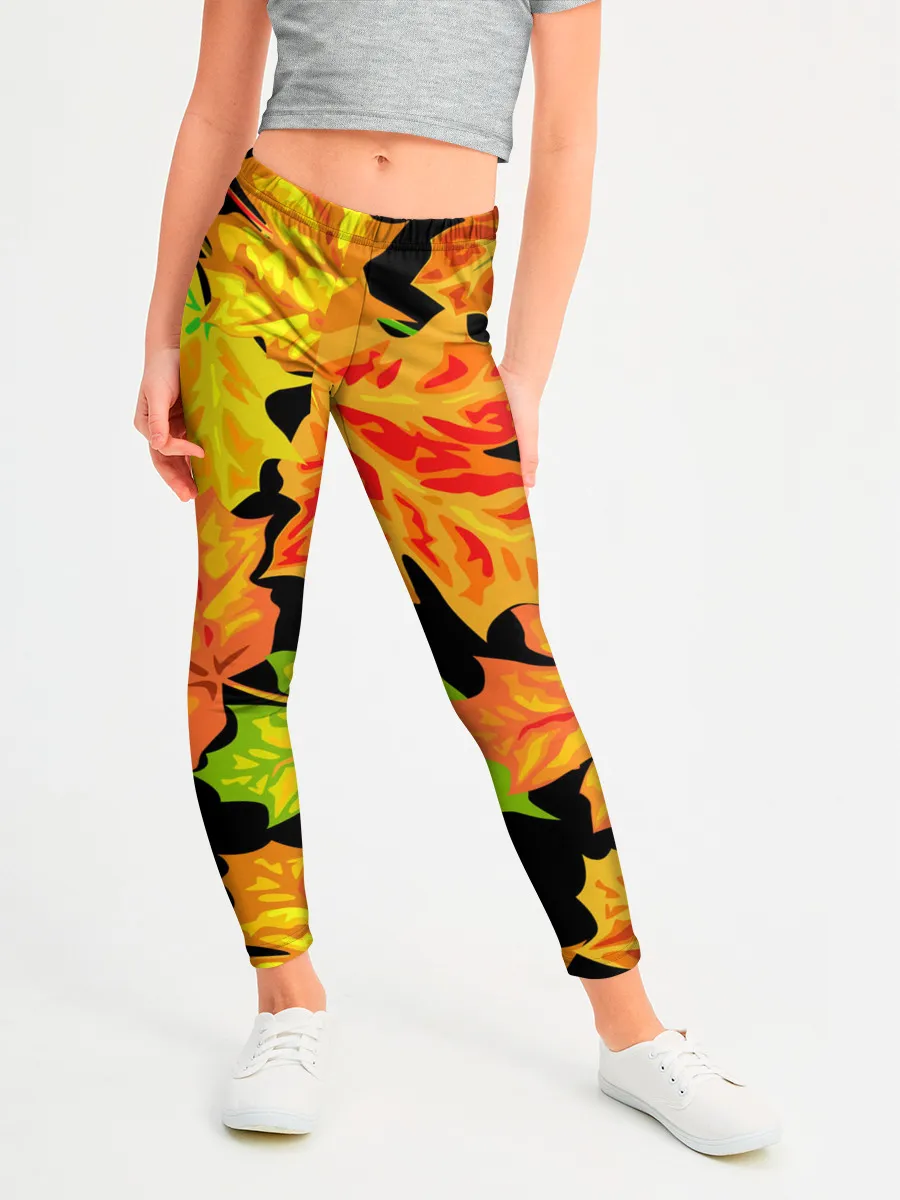 Леггинсы для девочки / LEAF FALL / AUTUMN