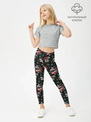 Леггинсы для девочки / TATTOO