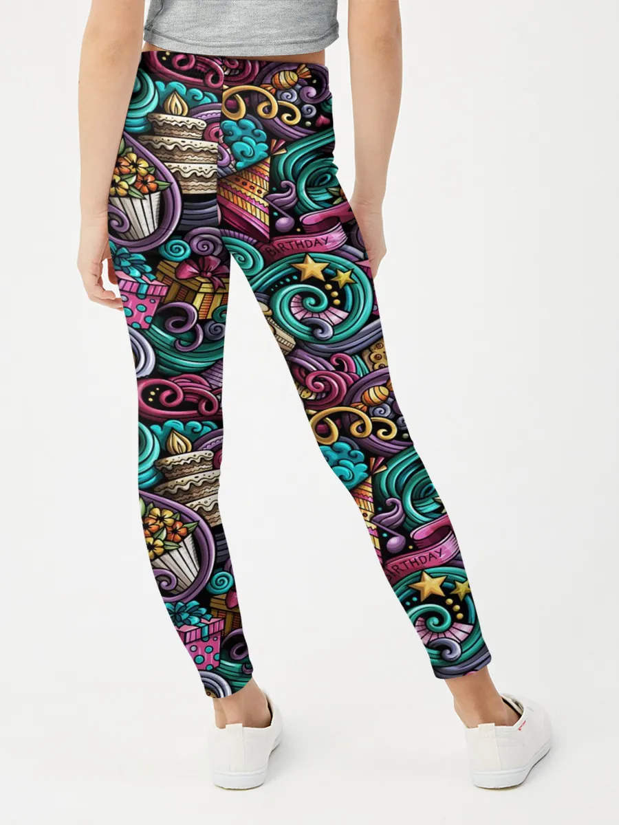 Леггинсы для девочки / Happy Birthday