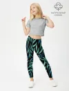 Леггинсы для девочки / Растительный орнамент